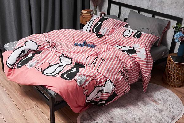 Фото - Комплект постільної білизни Moon&Star Бязь Gold Люкс «Cat» 160х220х2 нав. 2х50х70 (MS-820003251)