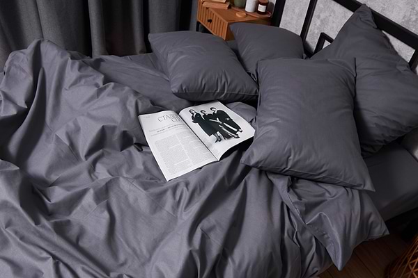 Фото - Комплект постільної білизни Moon&Star Бязь Gold Люкс «Dark Blue» 160х220х2 нав. 4х50х70 (MS-820003218)