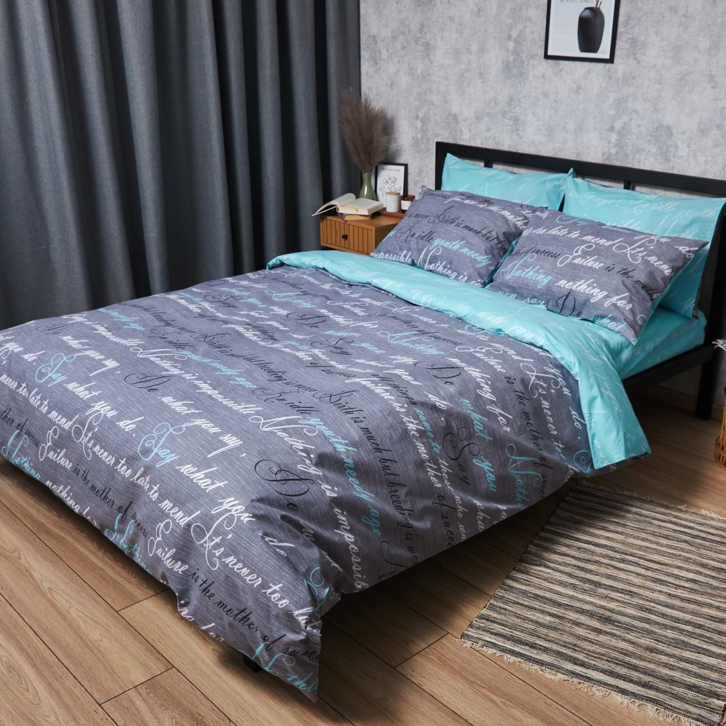 Комплект постельного белья Moon&Star 160х220х2 нав. 2х50х70 Autograph Бязь Gold Люкс (MS-820000761)