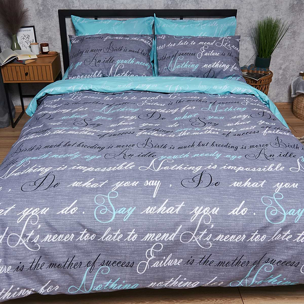 Фото - Комплект постельного белья Moon&Star King Size 220x240 Stripe Green Satin Stripe (MS-820000563)