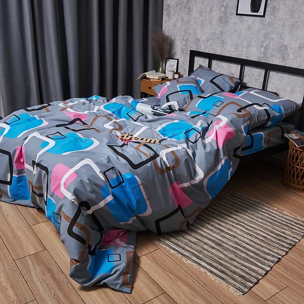 Фото - Комплект постільної білизни Moon&Star Бязь Gold Люкс Retro Vibes 175х210 нав. 2х70х70 (MS-820006762)