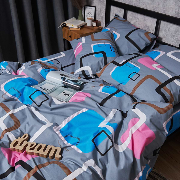 Фото - Комплект постільної білизни Moon&Star Бязь Gold Люкс Retro Vibes 175х210 нав. 2х70х70 (MS-820006762)