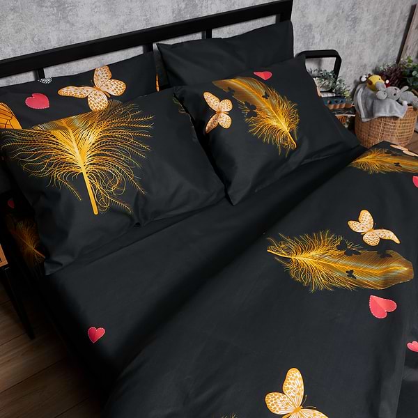 Фото - Комплект постельного белья Moon&Star Premium Golden Flutter 160х220х2 нав. 4х70х70 (MS-820007839)