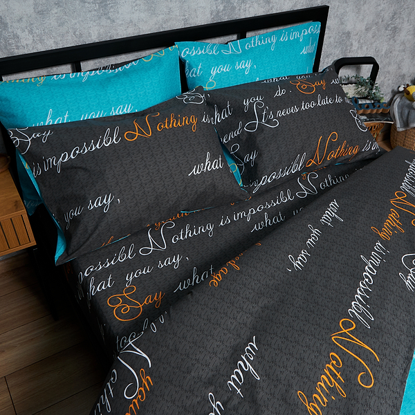 Фото - Комплект постельного белья Moon&Star Бязь Gold Люкс «Poetic Night» 200х220 нав. 4х70х70 (MS-820006664)