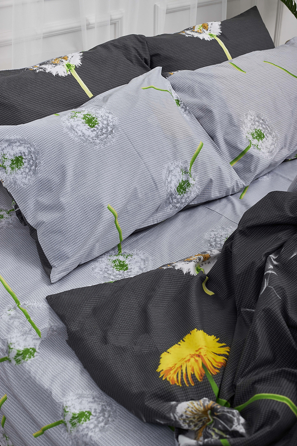 Фото - Комплект постільної білизни Moon&Star 160х220 наволочки 4х50х70 Dandelion Бязь Gold Люкс (MS-820000963)