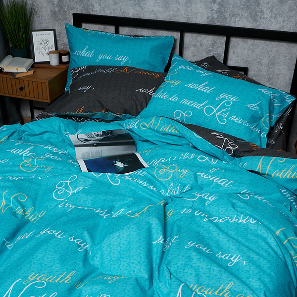 Фото - Комплект постельного белья Moon&Star Бязь Gold Люкс «Poetic Night» 200х220 нав. 4х70х70 (MS-820006664)