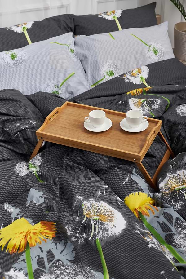 Фото - Комплект постільної білизни Moon&Star 160х220 наволочки 4х70х70 Dandelion Бязь Gold Люкс (MS-820000964)