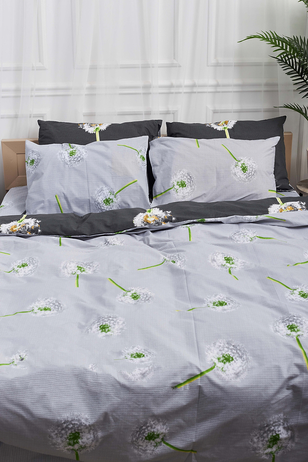 Фото - Комплект постільної білизни Moon&Star 160х220 наволочки 4х50х70 Dandelion Бязь Gold Люкс (MS-820000963)