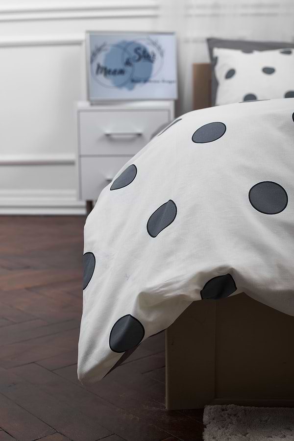 Фото - Комплект постільної білизни Moon&Star 160х220х2 см нав. 2х70х70 Riccarda Gray Ranforce Elite (MS-820000172)