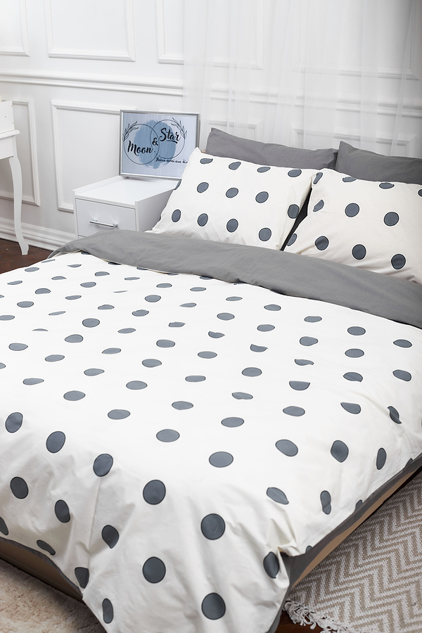 Фото - Комплект постельного белья Moon&Star 143х210 см нав. 2х70х70 Riccarda Gray Ranforce Elite (MS-820000157)