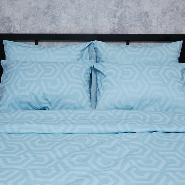 Фото - Комплект постільної білизни Moon&Star Бязь Gold Люкс Arctic Glow 143х210х2 нав. 2х70х70 (MS-820005872)