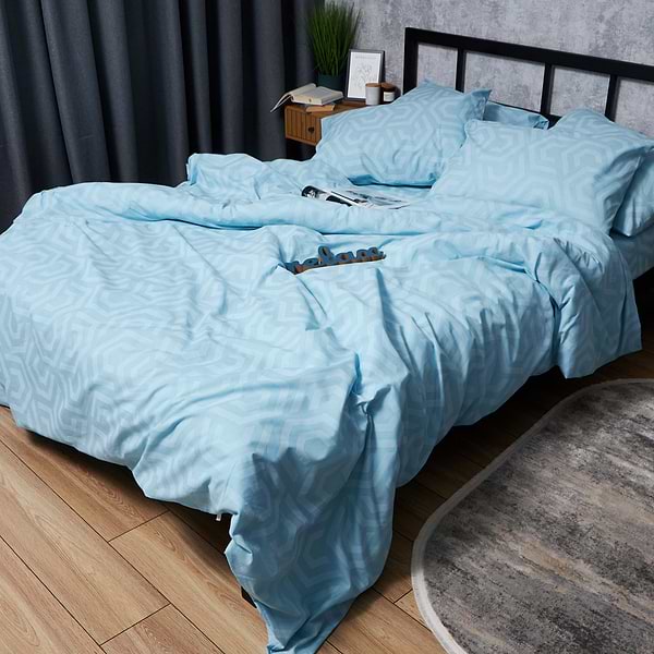 Фото - Комплект постельного белья Moon&Star Бязь Gold Люкс Arctic Glow 143х210х2 нав. 4х50х70 (MS-820005873)