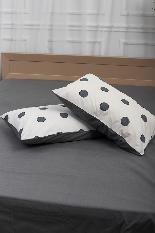 Фото - Комплект постельного белья Moon&Star 143х210 см нав. 2х70х70 Riccarda Gray Ranforce Elite (MS-820000157)