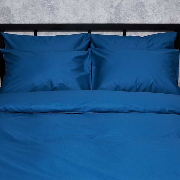 Фото - Комплект постельного белья Moon&Star Satin Premium Deep Blue 143х210 нав. 2х50х70 (MS-820008521)