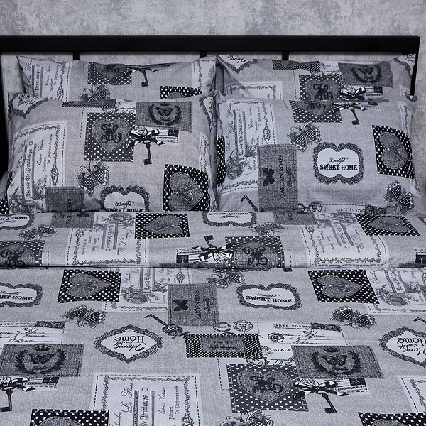 Фото - Комплект постільної білизни Moon&Star Бязь Gold Люкс «Vintage Keys» 143х210х2 нав. 4х70х70 (MS-820007309)