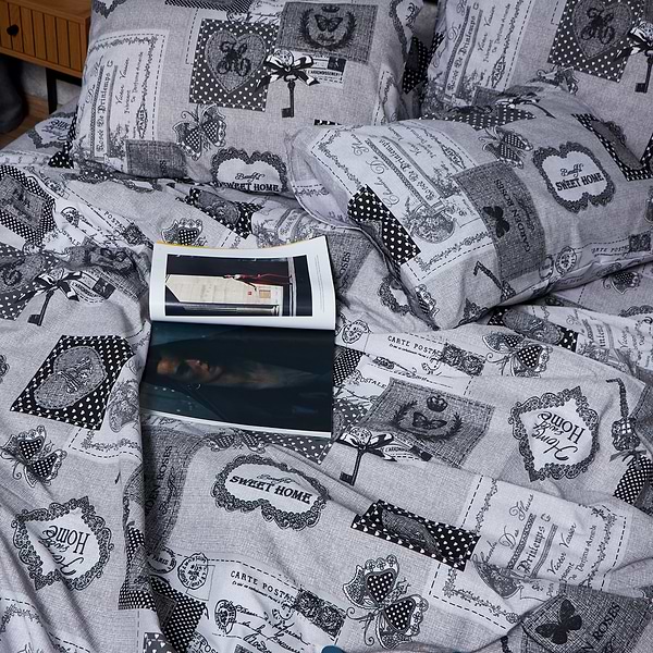 Фото - Комплект постільної білизни Moon&Star Бязь Gold Люкс «Vintage Keys» 160х220х2 нав. 2х40х60 (MS-820007310)