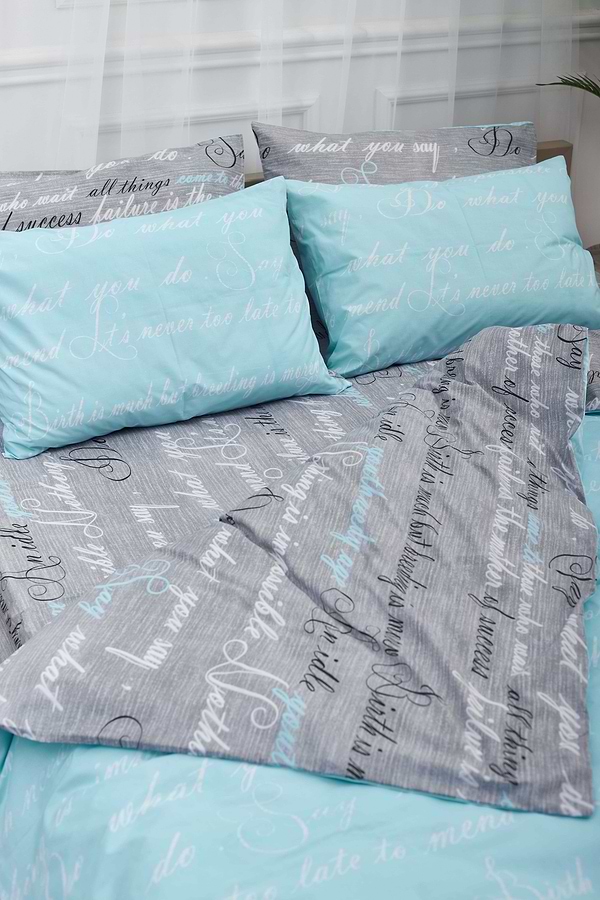 Фото - Комплект постільної білизни Moon&Star 160х220 наволочки 4х50х70 Autograph Mind Бязь Gold Люкс (MS-820000718)