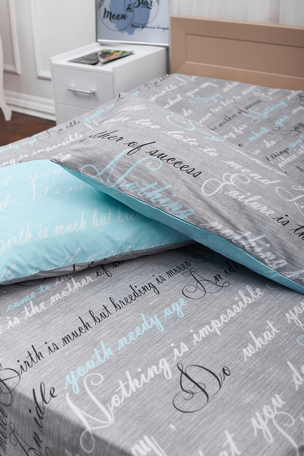 Фото - Комплект постельного белья Moon&Star 143х210х2 нав. 2х40х60 Autograph Mind Бязь Gold Люкс (MS-820000720)