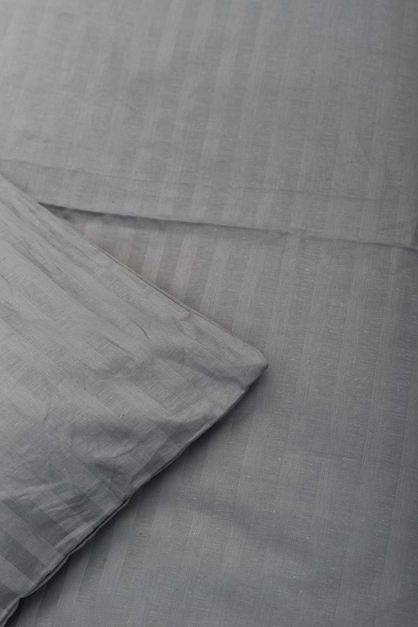 Фото - Комплект постельного белья Moon&Star Satin Stripe Stripe Gray 160х220х2 нав. 2х70х70 (MS-820003672)