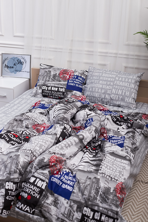 Фото - Комплект постельного белья Moon&Star 143х210х2 нав. 2х50х70 New York Бязь Gold Люкс (MS-820001237)