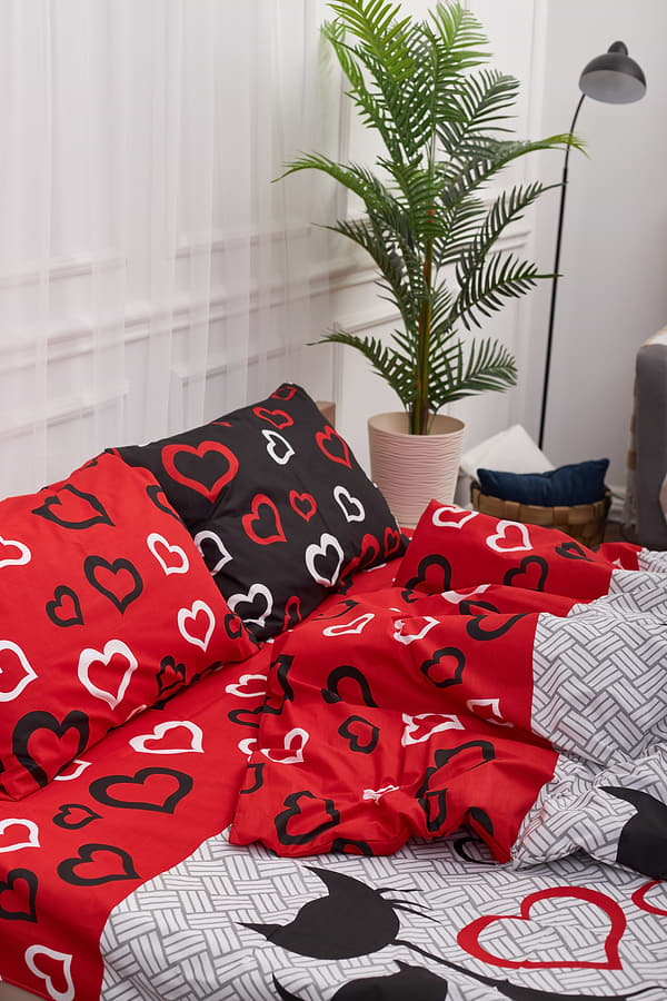 Фото - Комплект постільної білизни Moon&Star 143х210х2 нав. 2х70х70 Love Cats Бязь Gold Люкс (MS-820001175)