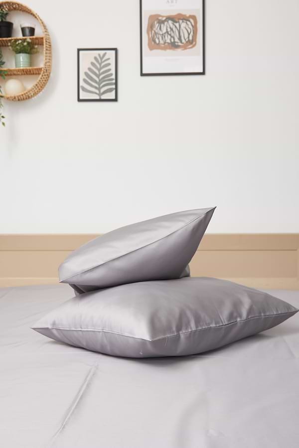 Фото - Комплект постільної білизни Moon&Star 143х210 см нав. 4х50х70 Smoke Satin Premium (MS-820000438)