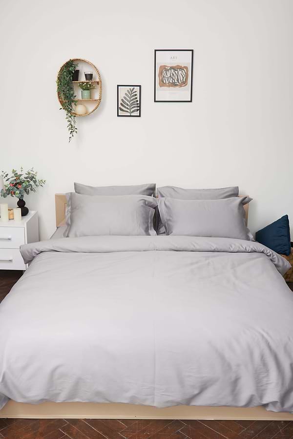 Фото - Комплект постельного белья Moon&Star 175х210 см нав. 4х50х70 Smoke Satin Premium (MS-820000428)