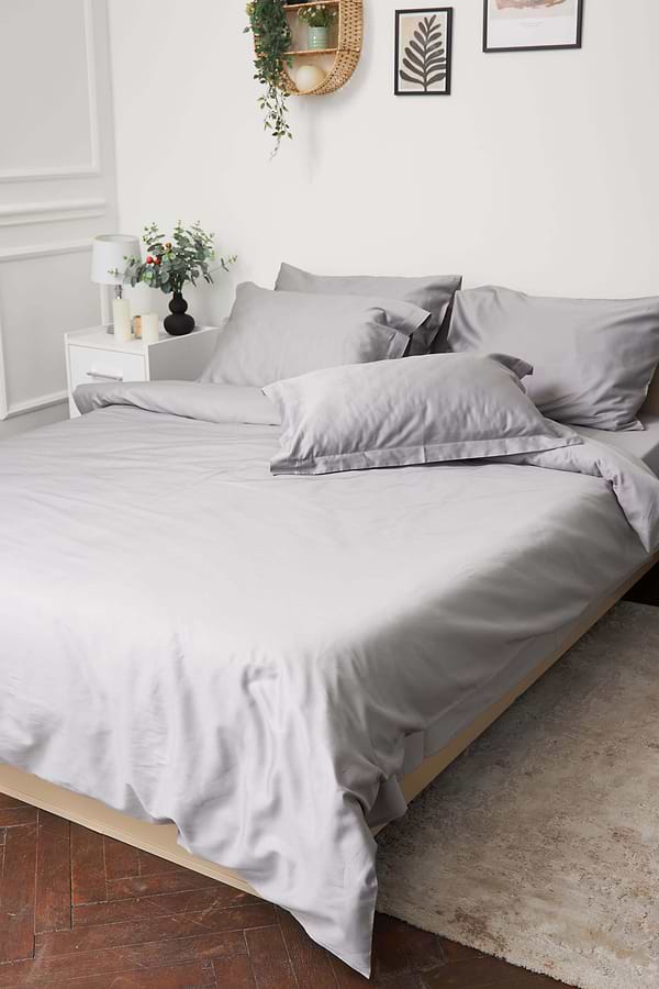 Фото - Комплект постільної білизни Moon&Star 160х220 наволочки 4х50х70 Smoke Satin Premium (MS-820000443)