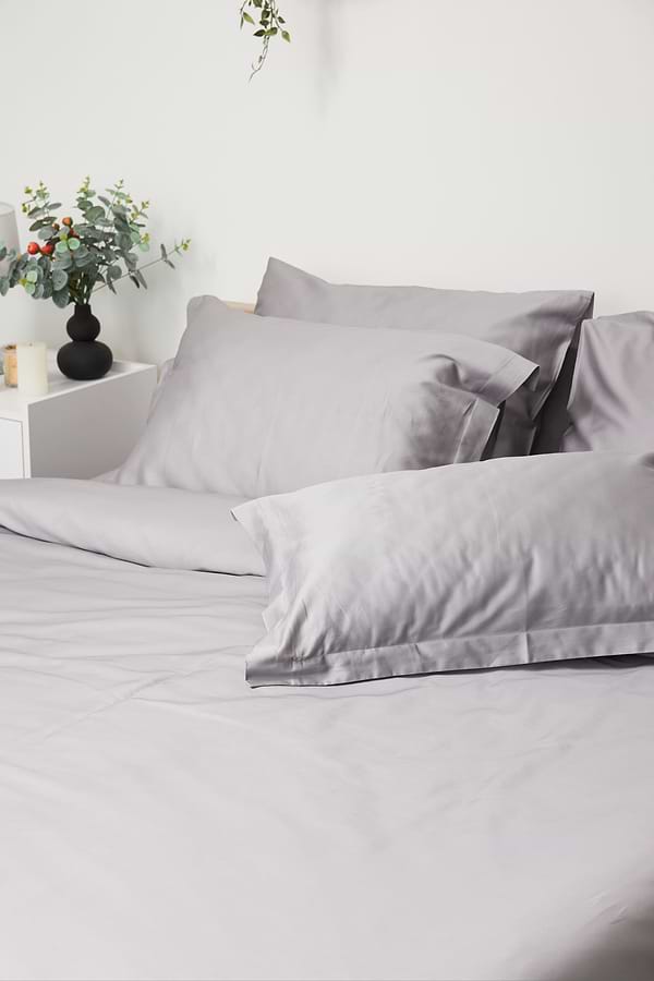 Фото - Комплект постільної білизни Moon&Star 143х210 см нав. 4х50х70 Smoke Satin Premium (MS-820000438)