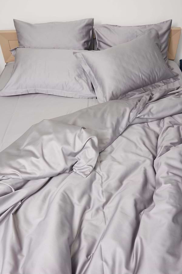 Фото - Комплект постільної білизни Moon&Star 160х220 наволочки 4х50х70 Smoke Satin Premium (MS-820000443)