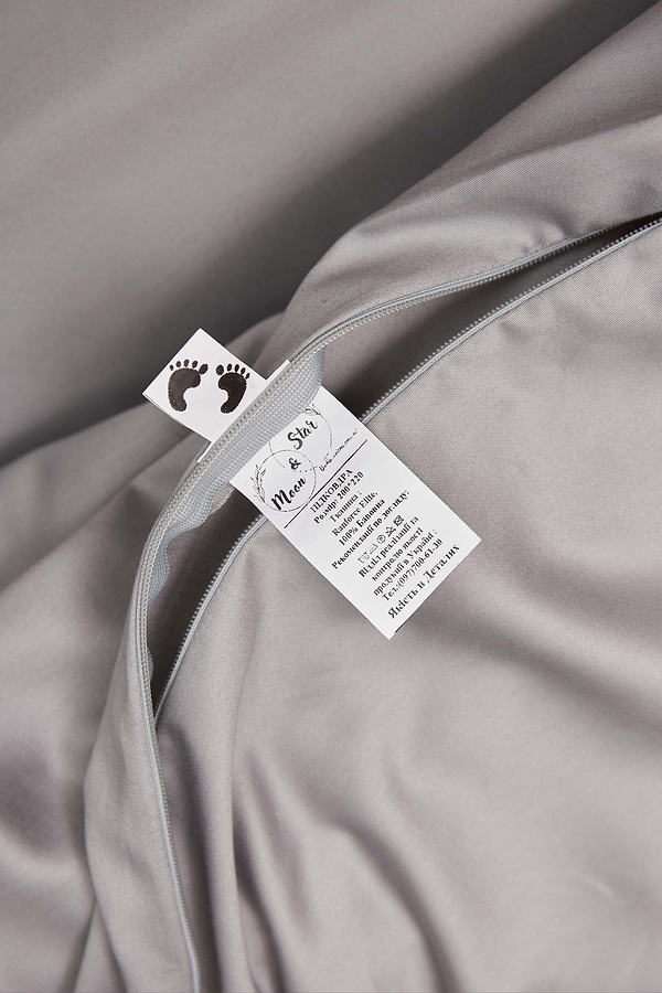 Фото - Комплект постельного белья Moon&Star 160х220 наволочки 2х50х70 Smoke Satin Premium (MS-820000441)