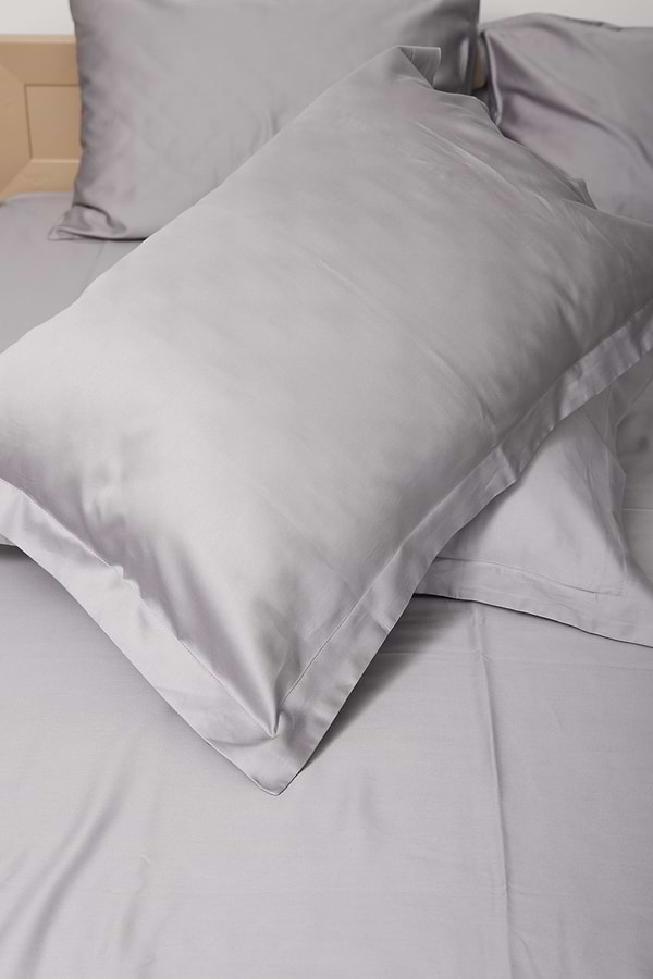 Фото - Комплект постільної білизни Moon&Star 143х210 см нав. 4х50х70 Smoke Satin Premium (MS-820000438)