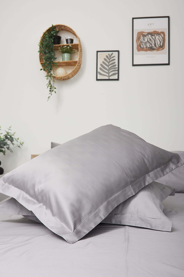 Фото - Комплект постельного белья Moon&Star 160х220 наволочки 2х50х70 Smoke Satin Premium (MS-820000441)