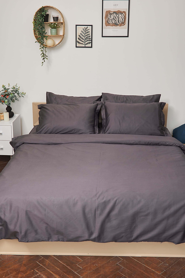 Фото - Комплект постельного белья Moon&Star 160х220 наволочки 4х70х70 Rain Cloud Satin Premium (MS-820000409)