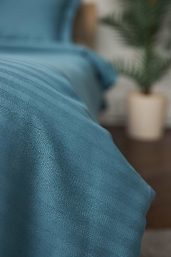 Фото - Комплект постільної білизни Moon&Star 200х220 см нав. 2х40х60 Stripe Green Satin Stripe (MS-820000590)