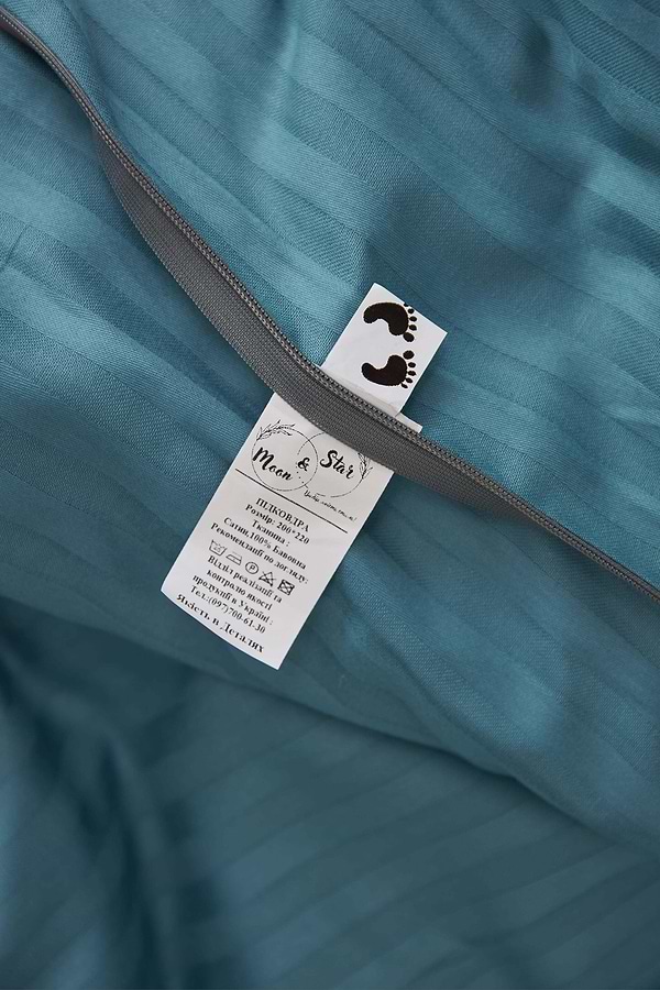 Фото - Комплект постільної білизни Moon&Star 160х220 наволочки 4х70х70 Stripe Green Satin Stripe (MS-820000579)