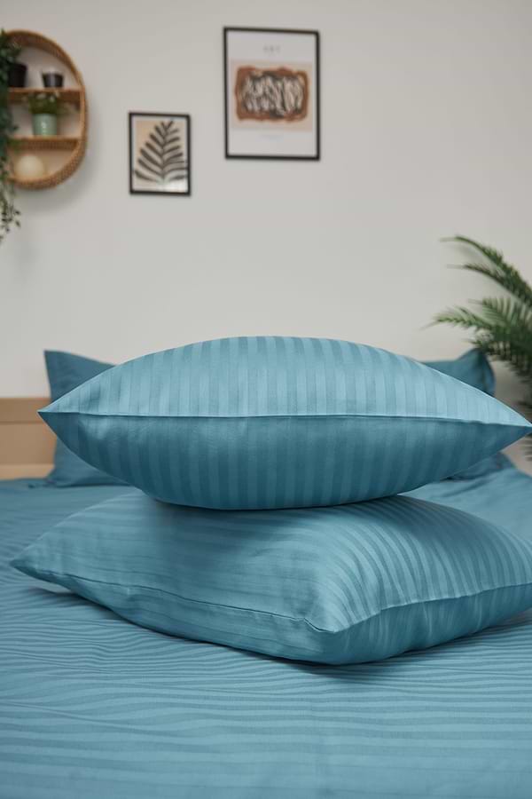 Фото - Комплект постельного белья Moon&Star King Size 220x240 Stripe Green Satin Stripe (MS-820000564)