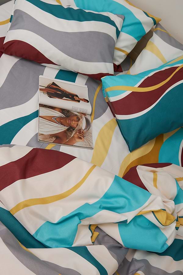 Фото - Комплект постільної білизни Moon&Star 143х210х2 нав. 2х50х70 Tangerine Мікросатин Premium (MS-820001449)