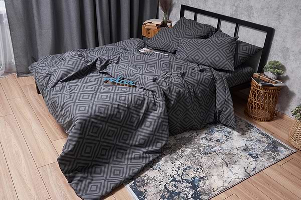 Фото - Комплект постільної білизни Moon&Star Бязь Gold Люкс Storm 160х220 (MS-820004676)