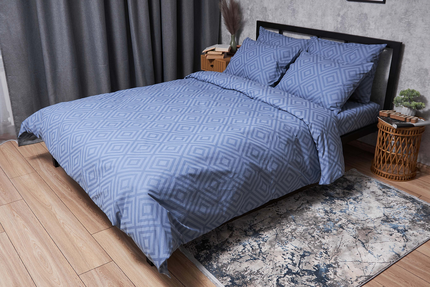 Комплект постельного белья Moon&Star Бязь Gold Люкс Crystal 160х220 (MS-820004641)