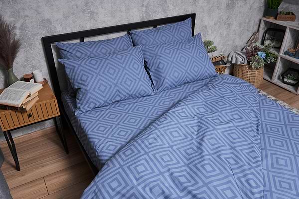 Фото - Комплект постельного белья Moon&Star Бязь Gold Люкс «Crystal» 143х210х2 нав. 4х50х70 (MS-820004648)