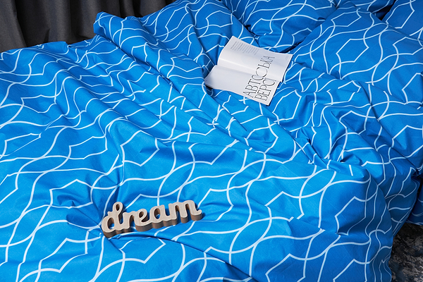 Фото - Комплект постільної білизни Moon&Star Мікросатин Premium «Ocean Breeze» 143х210 см нав. 2х40х60 (MS-820005160)