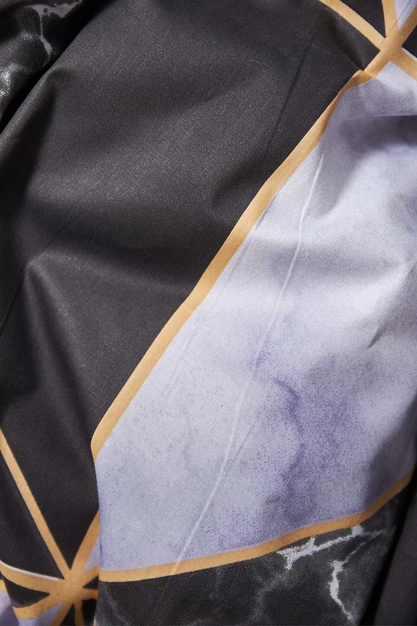 Фото - Комплект постільної білизни Moon&Star Мікросатин Premium Golden Marble 200х220 см нав. 2х50х70 (MS-820009916)