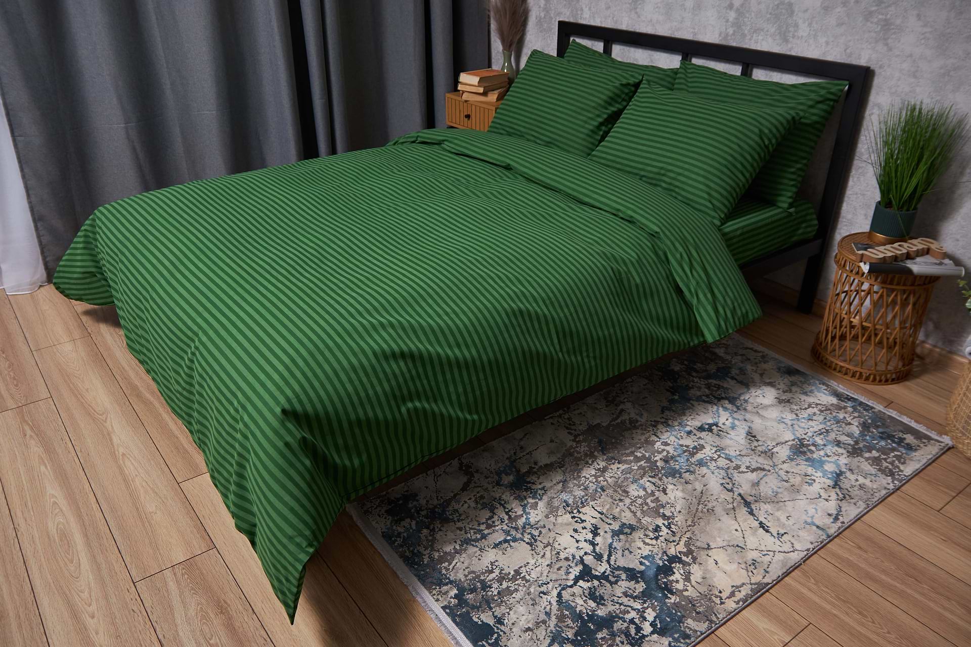 Комплект постельного белья Moon&Star Бязь Gold Люкс Juniper 175х210 см нав. 4х70х70 (MS-820004419)