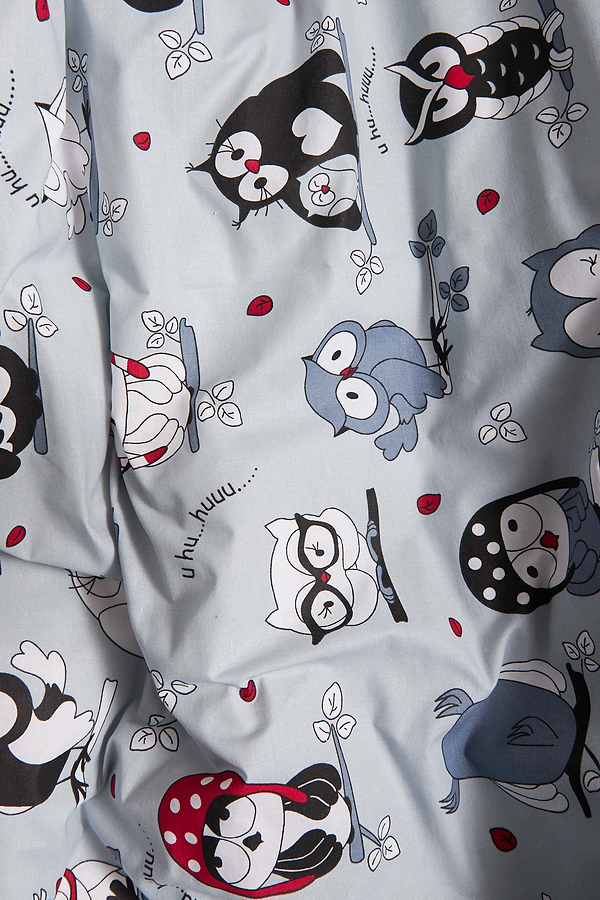 Фото - Комплект постельного белья Moon&Star Бязь Gold Люкс Owls Gray 160х220х2 нав. 2х70х70 (MS-820005492)