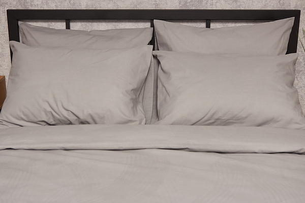 Фото - Комплект постельного белья Moon&Star 143х210х2 нав. 2х70х70 Gray Бязь Gold Люкс (MS-820001140)