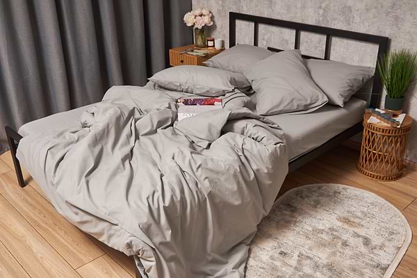 Фото - Комплект постельного белья Moon&Star 143х210х2 нав. 4х50х70 Gray Бязь Gold Люкс (MS-820001141)