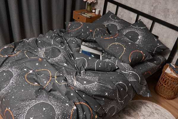 Фото - Комплект постельного белья Moon&Star Бязь Gold Люкс «Cosmic Glow» 143х210х2 нав. 4х50х70 (MS-820005663)