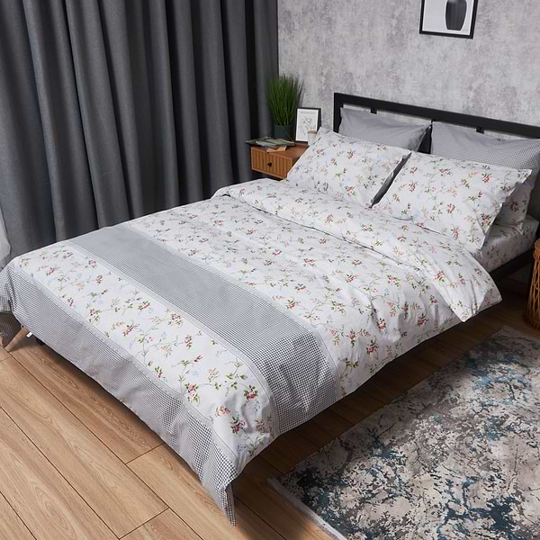 Фото - Комплект постельного белья Moon&Star Бязь Gold Люкс «Romantic Bloom» 200х220 нав. 4х70х70 (MS-820006804)