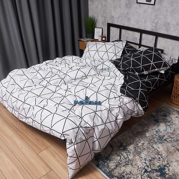 Фото - Комплект постільної білизни Moon&Star Бязь Gold Люкс «Urban Chic» 143х210х2 нав. 4х70х70 (MS-820007099)